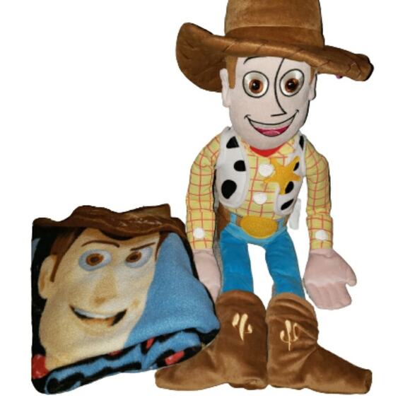 Disney Pixar Toy Story Woody Plush & Blanket - Picture 1 of 5